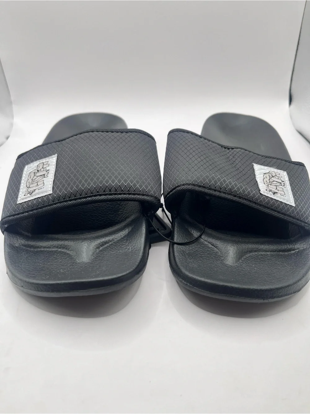 AND 1 Shatter Slide Men's 7 Black Sandals with Logo Patch